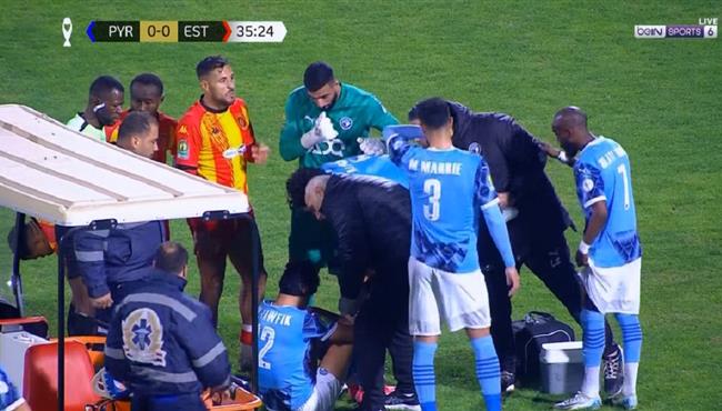 اصابة احمد توفيق وخروجة في مباراة بيراميدز والترجي بدوري ابطال افريقيا