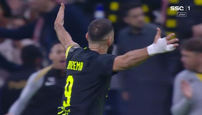 هدف كريم بنزيما الاول في مرمي الهلال بكأس خادم الحرمين