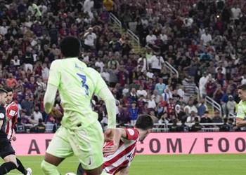 فيديو جافي يسجل هدف برشلونة الأول أمام أتلتيك بلباو في كأس السوبر الإسباني