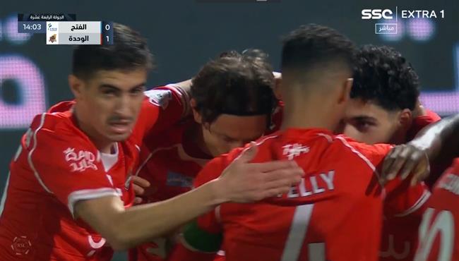 اهداف مباراة الفتح والوحدة 1 2 الدوري السعودي