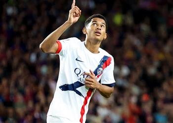 فيديو مايولو يسجل هدف تعادل باريس سان جيرمان أمام برشلونة