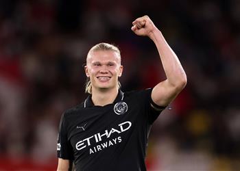 فيديو هالاند يسجل هدف مانشستر سيتي الثاني أمام موناكو في دوري أبطال أوروبا