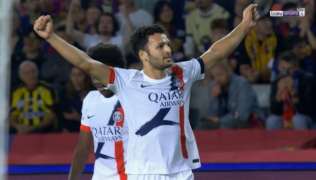 هدف فوز باريس سان جيرمان القاتل علي برشلونة (21) جونزالو راموس