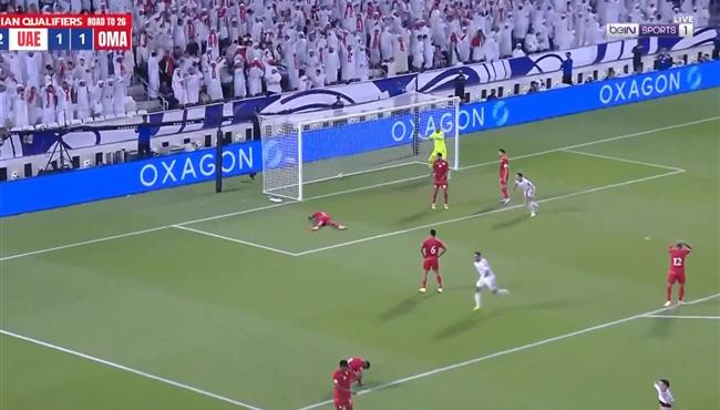 هدف الامارات الثاني في مرمي عمان بتصفيات كأس العالم