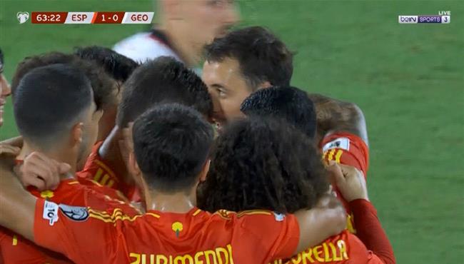 اهداف مباراة اسبانيا وجورجيا في تصفيات كأس العالم