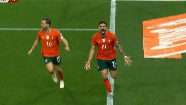 هدف روبين نيفيز في مرمي ايرلندا بتصفيات كاس العالم