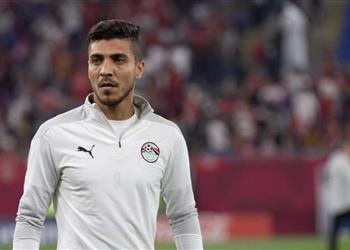 فيديو محمد شريف يسجل هدف مصر الثالث أمام البحرين