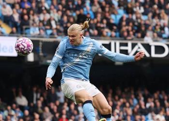 فيديو في 5 دقائق هالاند يسجل هدفين لـ مانشستر سيتي أمام إيفرتون