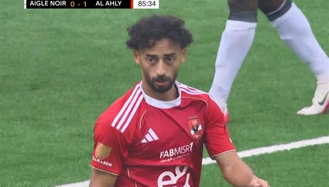 احمد عبد القادر كاد ان يسجل هدف امام ايجل نوار في دوري ابطال افريقيا