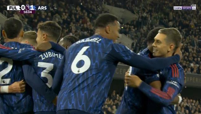هدف فوز ارسنال علي فولهام (1-0) الدوري الانجليزي