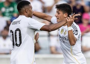 فيديو مبابي يسجل هدف ريال مدريد الأول بعد طرد لاعب خيتافي