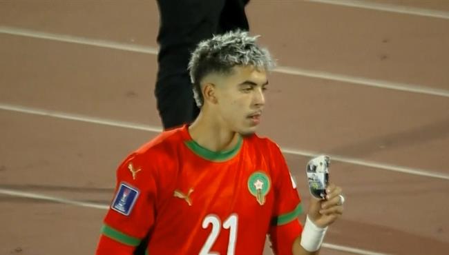 هدف المغرب الاول العالمي من ركلة حره في مرمي الارجنتين بنهائي كاس العالم للشباب