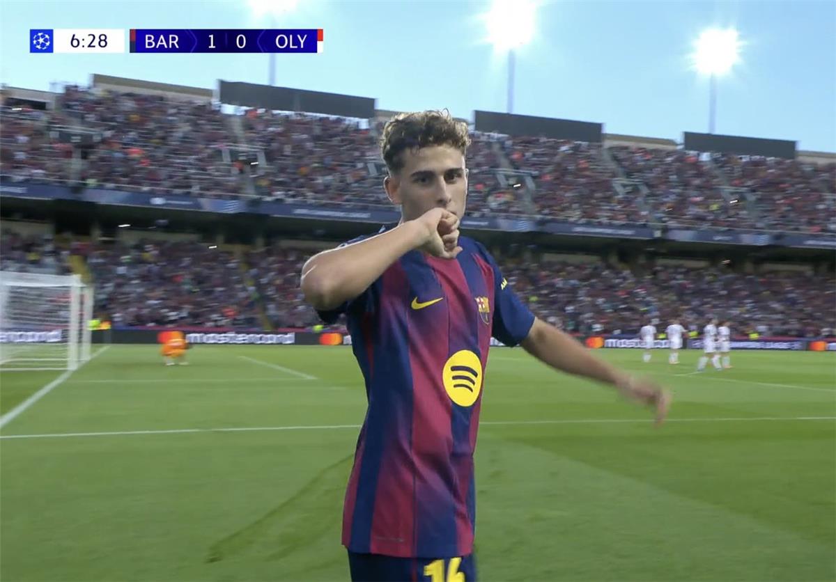 فيديو | فيرمين لوبيز يسجل هدف برشلونة الأول أمام أولمبياكوس