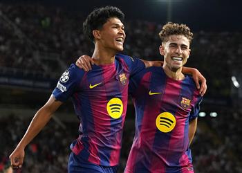 فيديو راشفورد يسجل هدفين لـ برشلونة أمام أولمبياكوس وفيرمين لوبيز يحرز الهاتريك