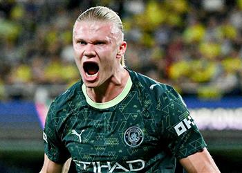 فيديو هالاند يسجل هدف مانشستر سيتي الأول أمام فياريال