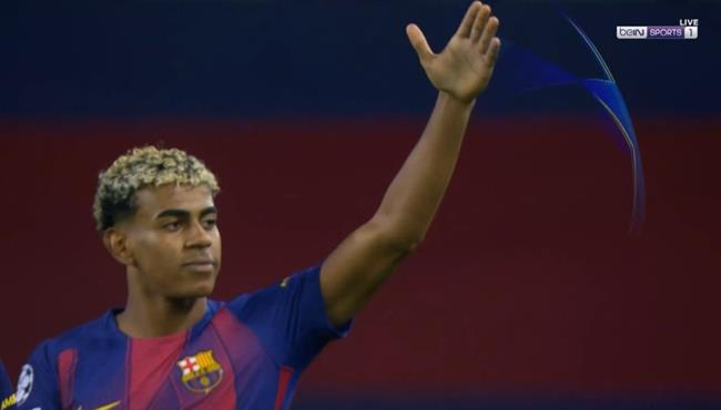 هدف لامين يامال في مرمي اولمبياكوس بدوري ابطال اوروبا