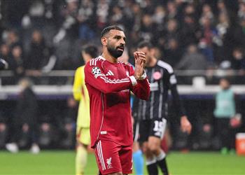 رد فعل محمد صلاح بعد نهاية مباراة ليفربول وفرانكفورت في دوري أبطال أوروبا