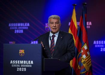 لابورتا حكم مباراة جيرونا تعمد تصرفه تجاه فليك وسنفوز في برنابيو