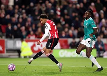 فيديو شايد يسجل هدف برينتفورد الثاني أمام ليفربول