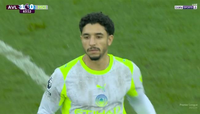 ملخص لمسات عمر مرموش في مباراة مانشستر سيتي واستون فيلا بالدوري الانجليزي