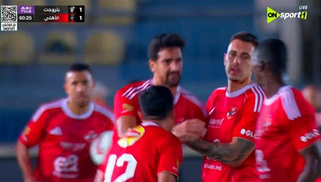 اهداف مباراة الاهلي وبتروجيت 1 1 الدوري المصري