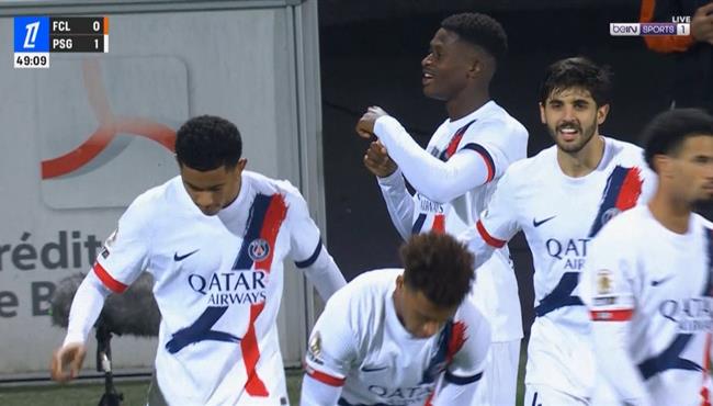 هدف نونو مينديز في مرمي لوريان بالدوري الفرنسي