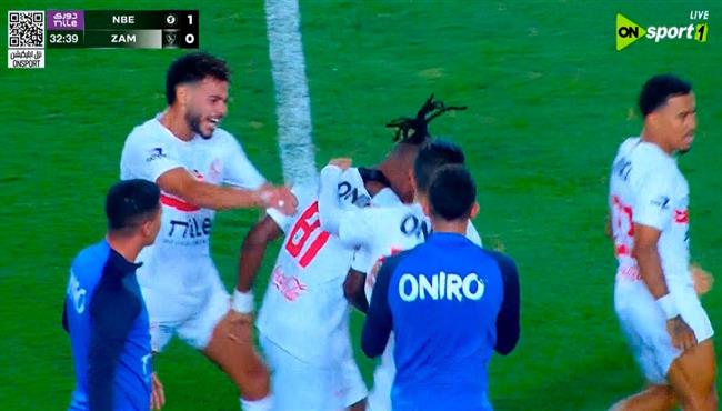 اهداف مباراة الزمالك والبنك الاهلي 1 1 الدوري المصري