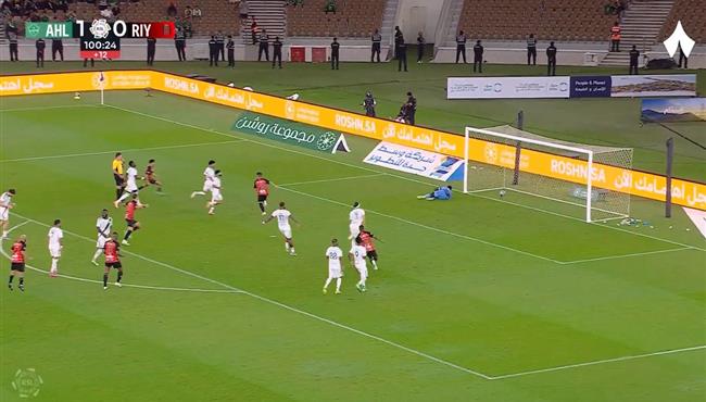 اهداف مباراة الاهلي والرياض 1 1 الدوري السعودي