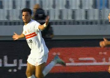 فيديو أحمد ربيع يسجل هدف الزمالك الأول أمام غزل المحلة