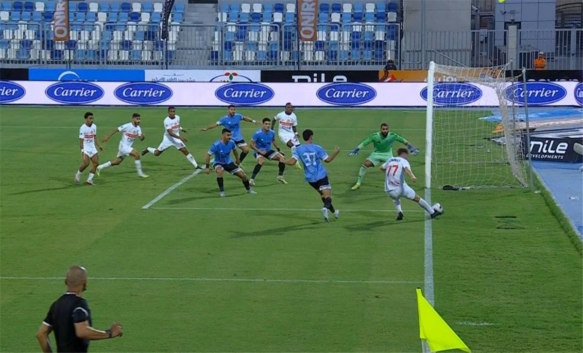 فيديو | إلغاء هدف لـ الزمالك أمام غزل المحلة في الدوري