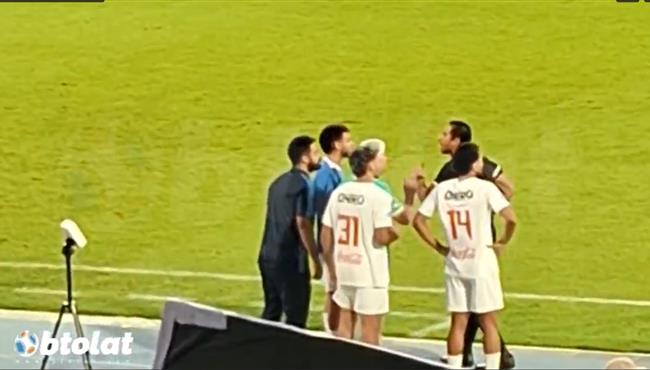 اعتراض لاعبي الزمالك والجهاز الفني علي الغاء هدف شيكو بانزا القاتل