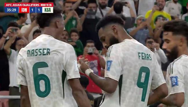 هدف السعودية الثاني في مرمي اندونيسيا بتصفيات كأس العالم