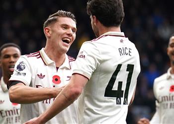 ديكلان رايس يفسر طريقه احتفاله بهدف آرسنال الثاني ضد بيرنلي