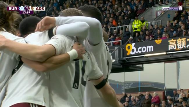 اهداف مباراة ارسنال وبيرنلي 2 0 الدوري الانجليزي