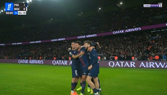 هدف فوز باريس سان جيرمان القاتل علي نيس 1 0 الدوري الفرنسي