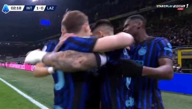 اهداف مباراة انتر ميلان ولاتسيو 3 0 الدوري الايطالي