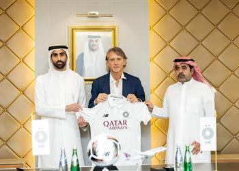 رسمي ا مانشيني مدرب ا لـ السد القطري موسمين ونصف