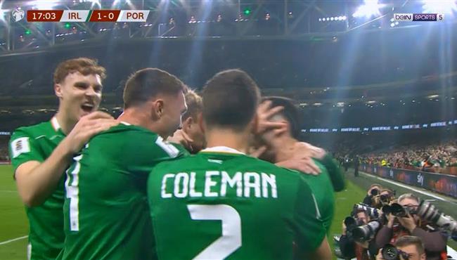 اهداف مباراة البرتغال وايرلندا 0 2 تصفيات كاس العالم