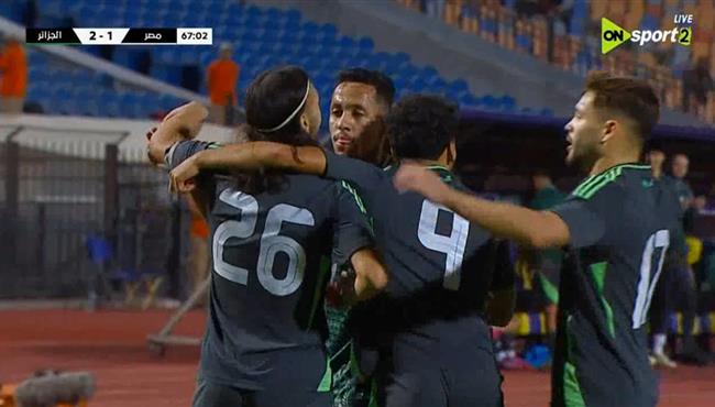 هدف الجزائر الثاني في مرمي مصر