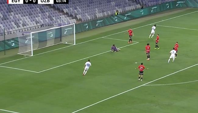 اهداف مباراة مصر واوزبكستان 0 2 كأس العين