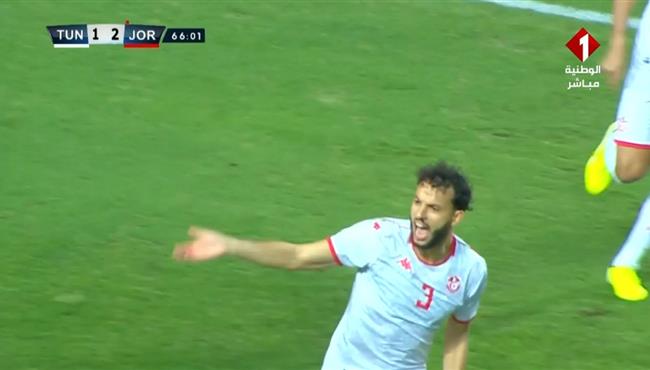 هدف تعادل تونس مع الاردن 2 2 مباراة ودية