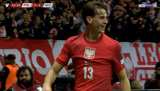 هدف بولندا الاول الرائع في مرمي هولندا بتصفيات كاس العالم