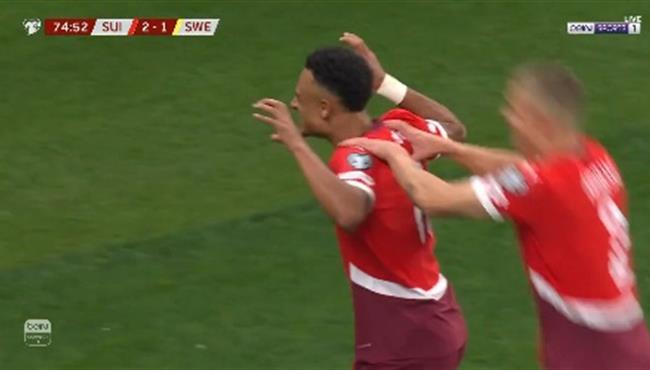هدف سويسرا الثالث في مرمي السويد بتصفيات كأس العالم