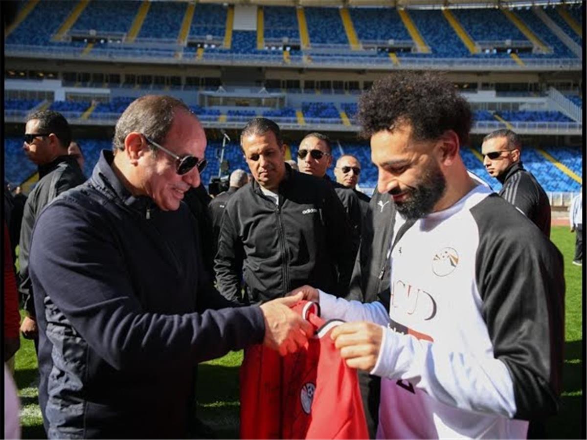 السيسي مع محمد صلاح
