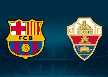 موعد والقناة الناقلة لمباراة برشلونة وإلتشي اليوم في الدوري الإسباني والمعلق