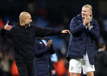 جوارديولا هالاند لا ي قهر وأتمنى أن يستقبل آرسنال هدف ا يوم ا ما