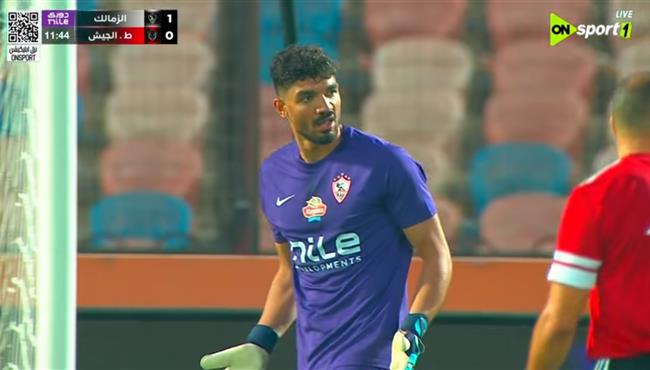 تصدي محمد صبحي الرائع في مباراة الزمالك وبيراميدز
