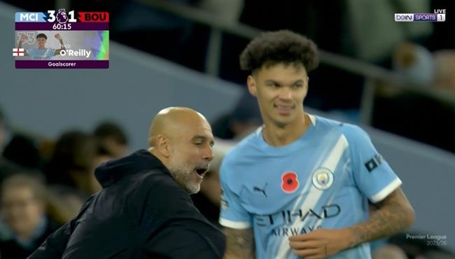 هدف مانشستر سيتي الثالث في مرمي بورنموث بالدوري الانجليزي