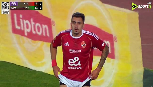 جراديشار يهدر فرصة هدف امام المصري