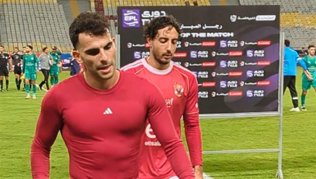 حسرة وندم زيزو بعد مباراة الاهلي والمصري علي اهداره ركلة الجزاء